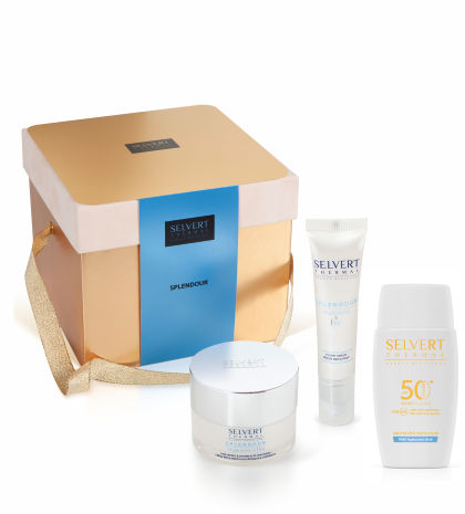 Splendour Hialuronsav &  B3 Vitamin Intenzív Hidratáló - Ráncfeltöltő Arckrém & Szérum Ajándékcsomag + Ajándék Hialuronsav tartalmú fényvédő emulzió arcra SPF 50+ fényvédelemmel