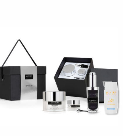 Peptide Lift Krém-Szérum-Szem Bőrfiatalító ajándékcsomag +  Hialuronsav tartalmú fényvédő emulzió arcra SPF 50+ fényvédelemmel